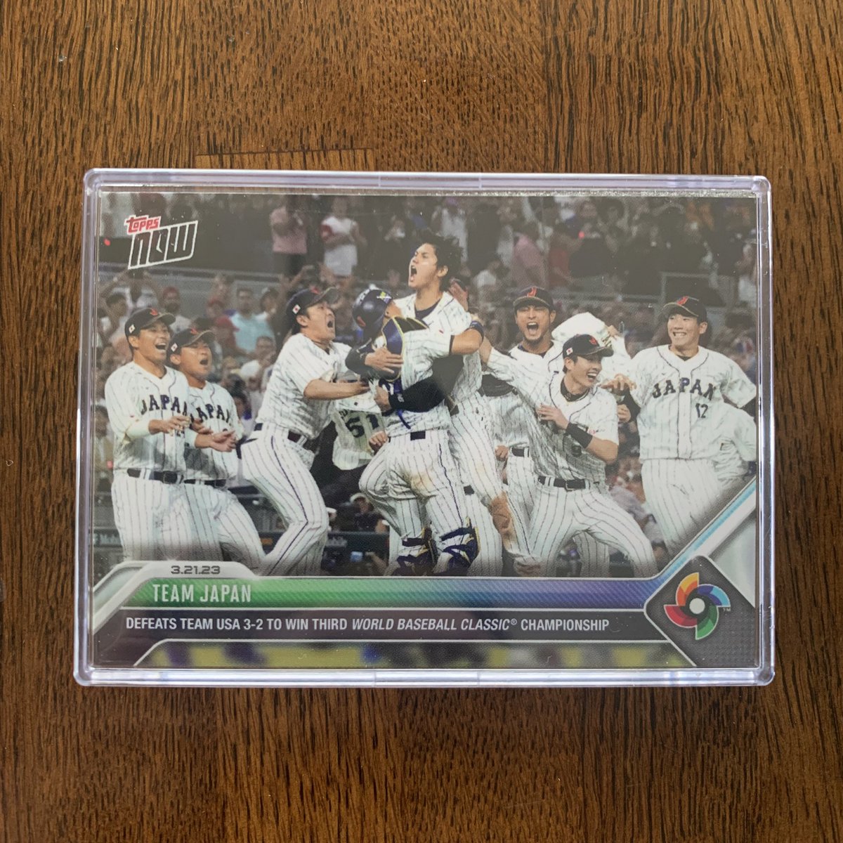 karma_west's tweet photo. おはようございます☀️
Team Japan - 2023 World Baseball Classic TOPPS NOW® Topps JP Card 72
#topps #toppsjp #toppsnow #wbc #wbc2023 #worldbaseballclassic #worldbaseballclassic2023 #teamjapan #侍ジャパン https://t.co/tiDerFRoCs