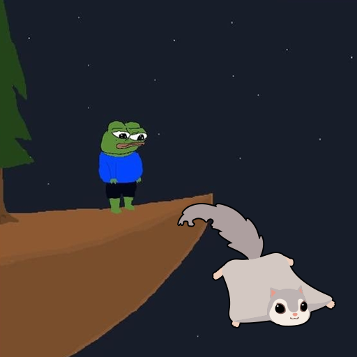 On a nightwalk, $PEPE spots a rare Ezo Flying Squirrel 🐸❤️🐿️ $EZO 

📄 CA: 
0x03ce9904ba898361d1c1a1873fb908a1b0e3b8bf

🔒 LP Lock: 
pinksale.finance/pinklock/recor…

🦄 Uniswap: 
app.uniswap.org/#/swap?outputC…

🔵 Telegram:
t.me/ezoflyingsquir…

#crypto #pepe #pepecoin #memecoins