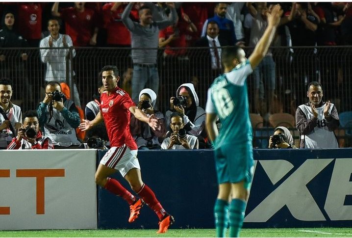 TeamsEgypt's tweet photo. ⏱️ نهاية المباراة:
 الأهلي يحقق فوزًا هامًا أمام الرجاء 0/2 في ذهاب ربع نهائي دوري أبطال إفريقيا توتال إنيرجيز ٢٠٢٣/٢٠٢٢ و الذي أقيم على ستاد القاهرة الدولي.
د٤٥+١ محمد عبد المنعم
د'٨٤ حمدي فتحي 
#TotalEnergiesCAFCL | #ASCRCA https://t.co/JTs9uEFgi1