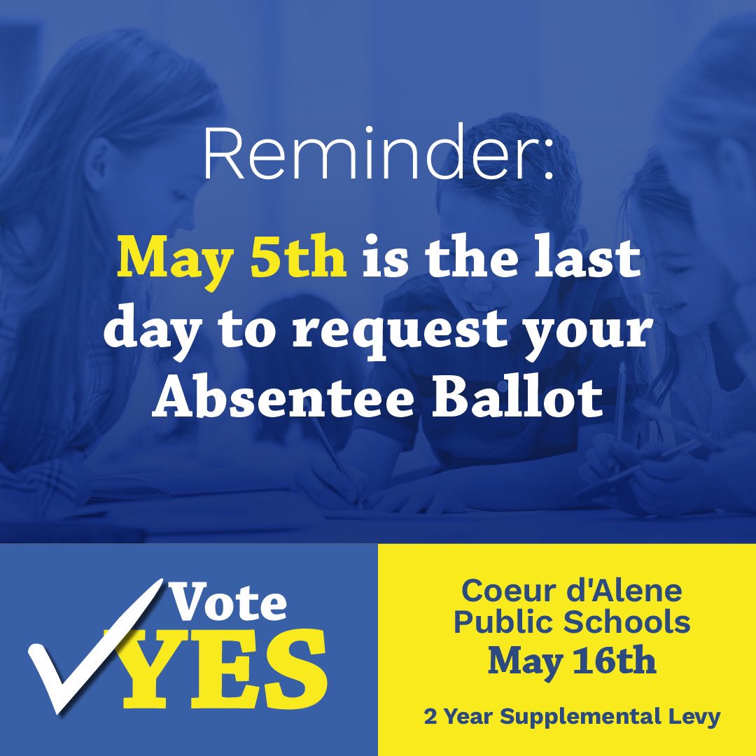 Yes4CDASchools's tweet photo. Make sure and request your ballot soon…you just need your driver’s license handy. Click here: https://t.co/PiH87yxU5a  #yescdaschools https://t.co/tPIA8Gzzpi