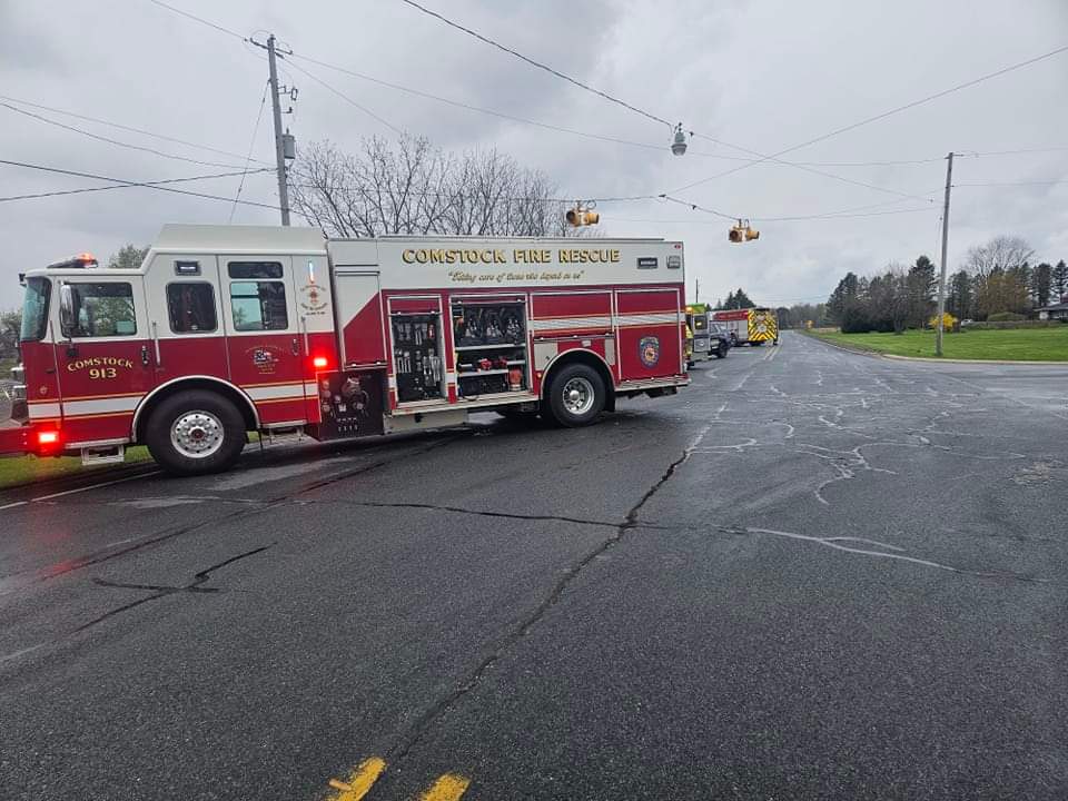 ComstockFire's tweet image. Stations 9-3 and 9-1 are currently working a crash at the intersection of South 35th Street and East MN Ave. Five patients treated on scene. Avoid the intersection for approximately 30 minutes while we work to get the vehicles off the roadway.