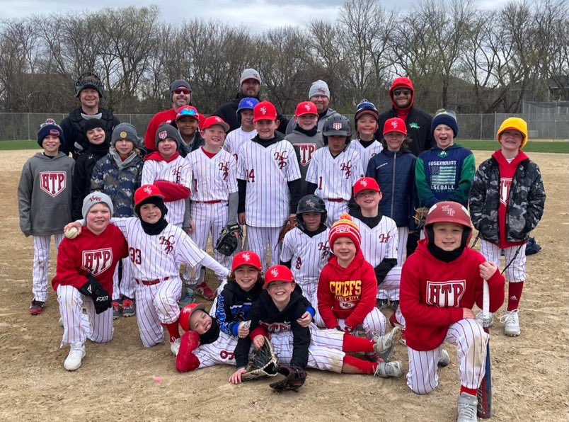 HTP Spring Teams (10U-14U) had our games cancelled this am in Des Moines. Didn’t stop us from getting all 6 teams 7 inning games today @ 1pm! #RaptorStrong #BuiltTough All games on Sunday are on still ⚾️