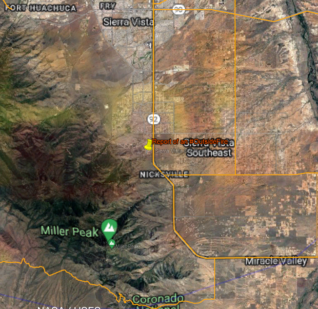 CCFirenIncident's tweet image. 2:04 PM 4/22/2023 Report of an #OutsideFire in the 6000Blk of S Volcano Lane. FD responding.   facebook.com/groups/Cochise…