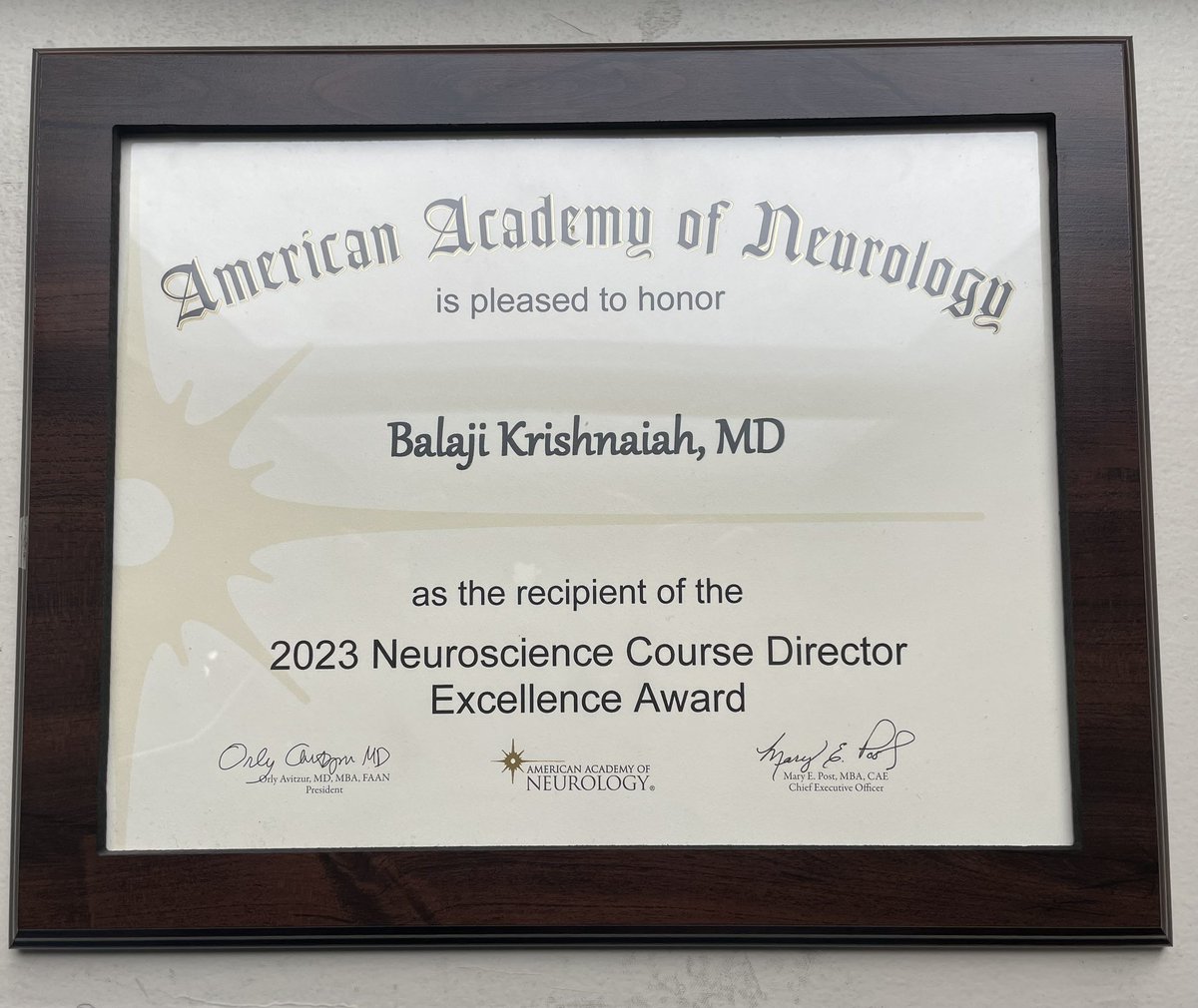 FastTpa's tweet image. It is my honor to receive this award, thank you for the recognition @AANmember