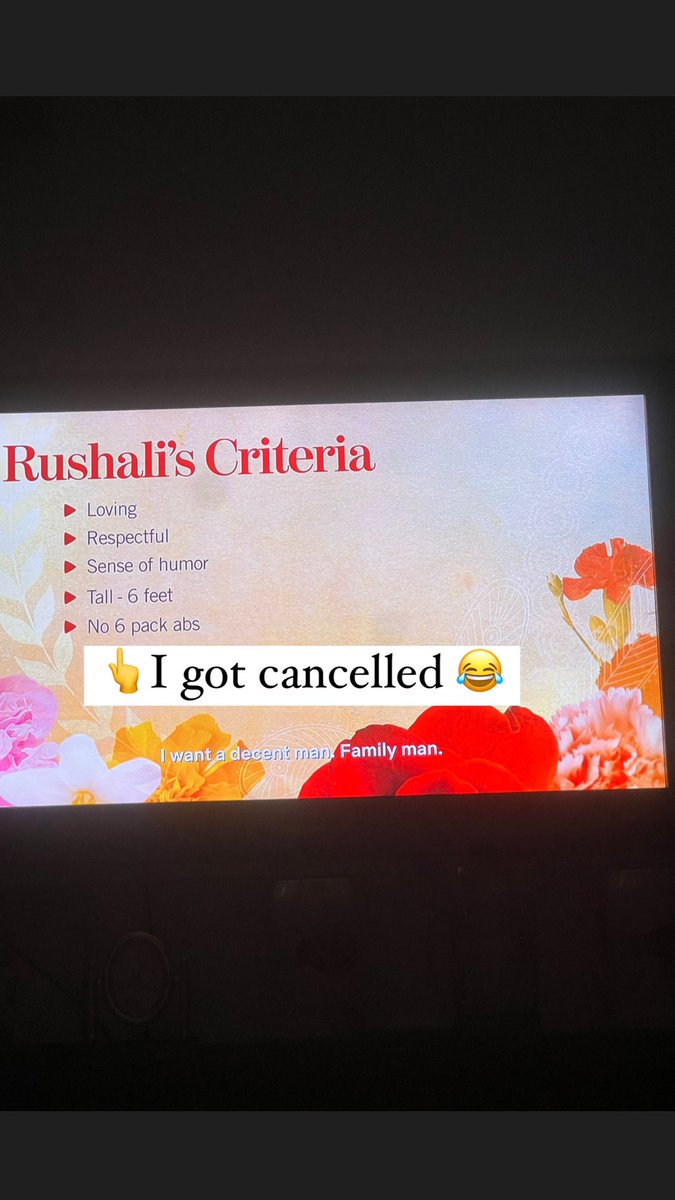 Thought Rushali was hellla cute until…
#IndianMatchmaking #IndianMatchmakingseason3