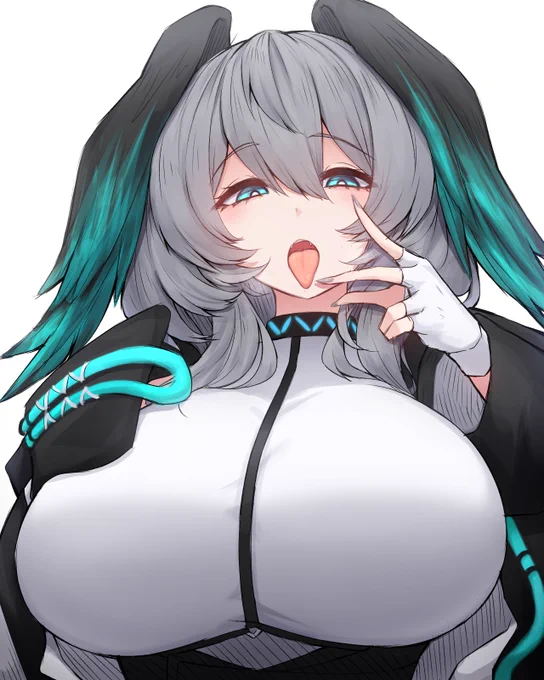 ほるはいや(没にした舌出しverを加筆しました)#アークナイツ 