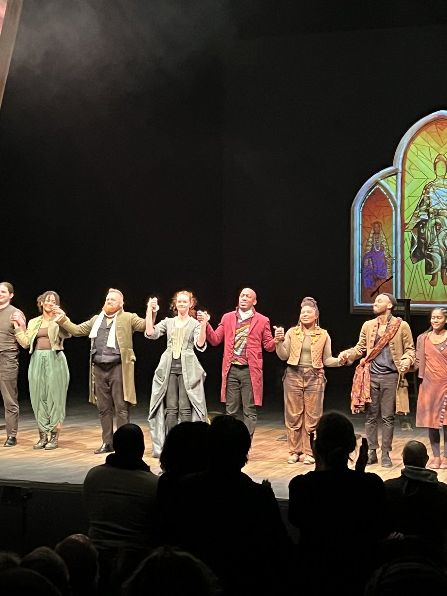DomingoAnni's tweet photo. Wonderful evening at Barbican Theatre for moving, powerful play ‘The Meaning of Zong’ written, co-directed and starring the phenomenally talented Giles Terera. Tells the tragic story of 132 alive slave being thrown into the sea for an insurance claim. Fab music, brilliant cast❤️ https://t.co/bclVueyZr0