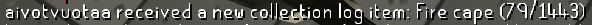 GHETTiS's tweet photo. First Firecape✅this feeling is so amazing 🤩
#osrs https://t.co/Nw0IgIiPbl