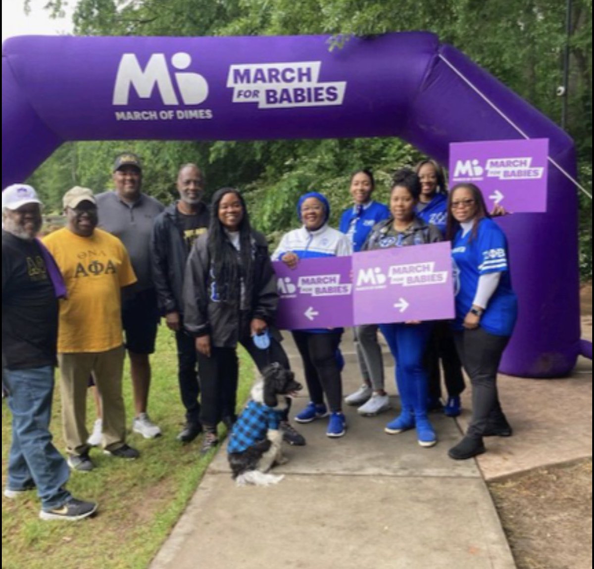 zphibokz's tweet photo. Members of OKZ supported the Peachtree City March for Babies 2023 walk this weekend. 
 
#ZPHIBOKZ
#zetaphibeta
#marchforbabies
#service https://t.co/yCRC3qHwAh