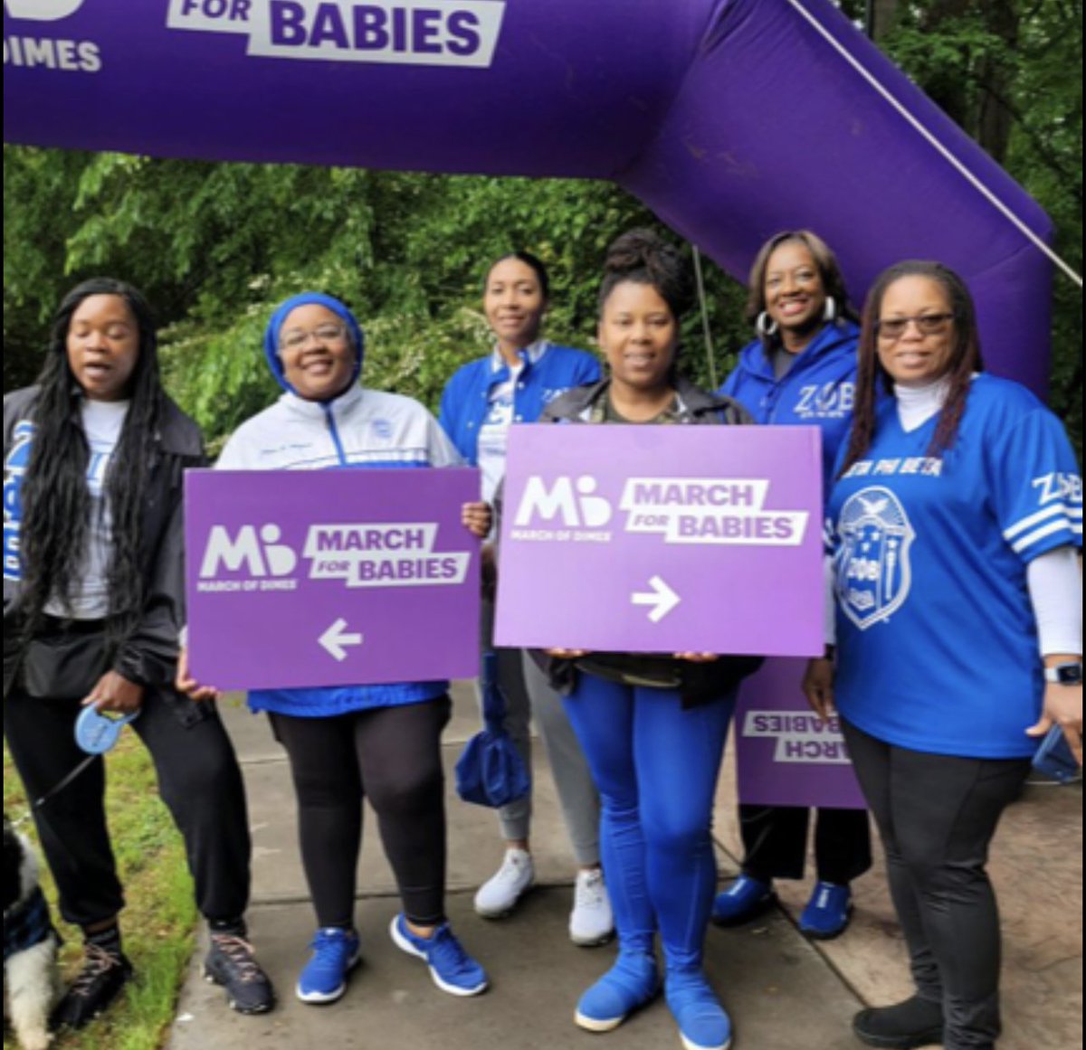 zphibokz's tweet photo. Members of OKZ supported the Peachtree City March for Babies 2023 walk this weekend. 
 
#ZPHIBOKZ
#zetaphibeta
#marchforbabies
#service https://t.co/yCRC3qHwAh