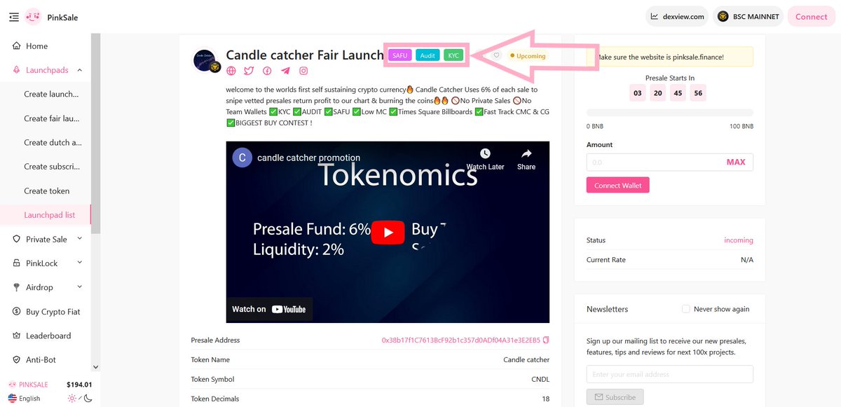 PinkSale (Pink Ecosystem) tweet media