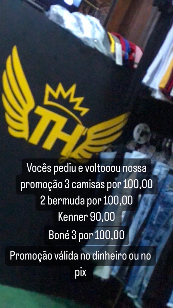 ThyMultimarcas's tweet photo. Queima de estoque na loja veeeem 🥳 https://t.co/oM7vpnp5Fd