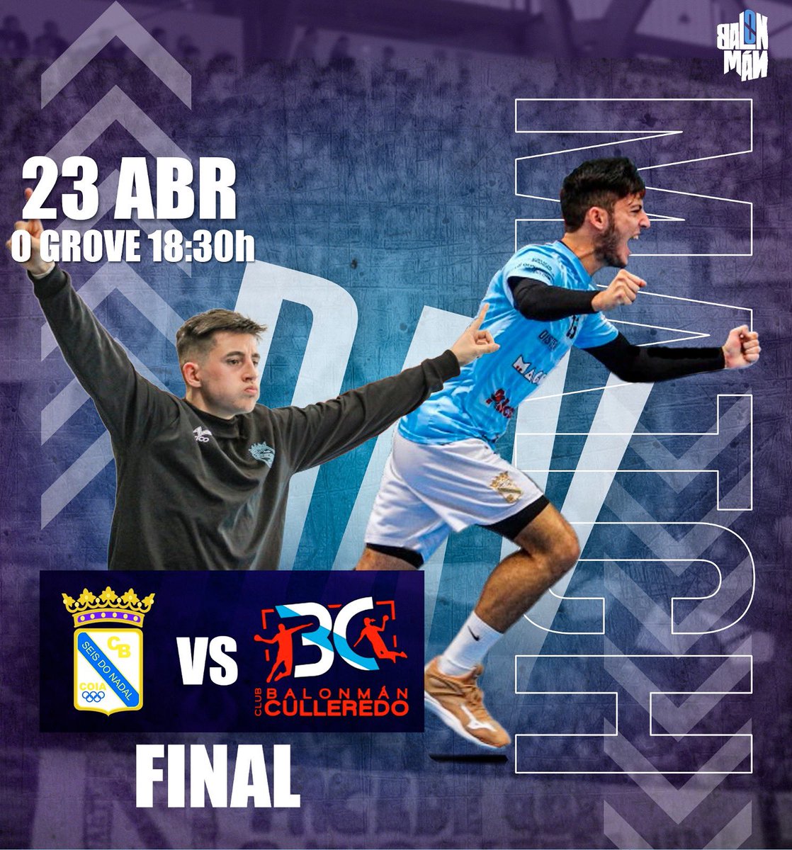 💥 𝑪𝑨𝑹𝑨 ou 𝑪𝑹𝑼𝒁 💥

O noso senior masculino xoga a final da Final 4 ‼️

Imos, rapaces. A pola praza a fase de ascenso a 1a Estatal 🔥

⏰ 18:30h 
🆚 @balonmancullaredo
📍Pavillón Monte da Vila