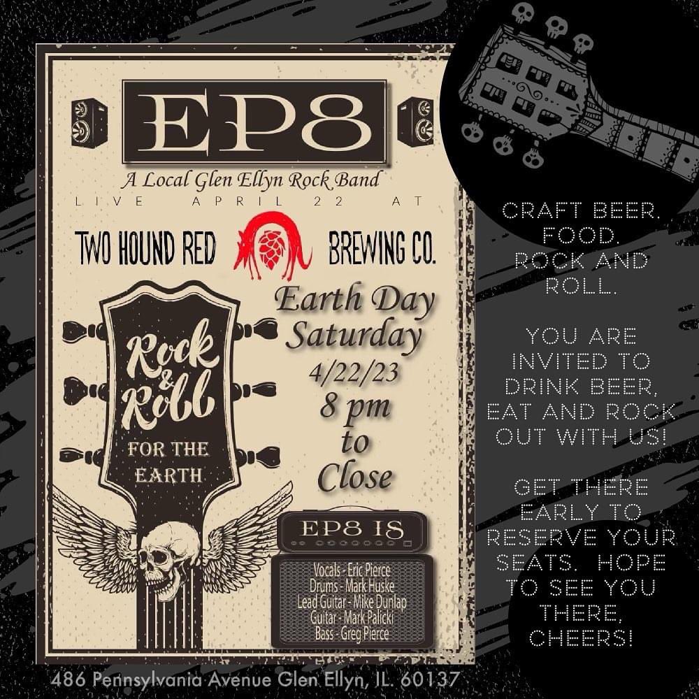 TwoHoundRed's tweet image. Tonight!  8pm! Beer and live music this weekend, at Two Hound Red Brewing Co.! Another rocking evening tonight.  We are booked for dinner, but grab a spot at the bar or grab a beer and vibe to EP8!  Cheers! 🍻 #craftbeer #brewpub #Chicagobeer #livemusic #tonight #glenellyn