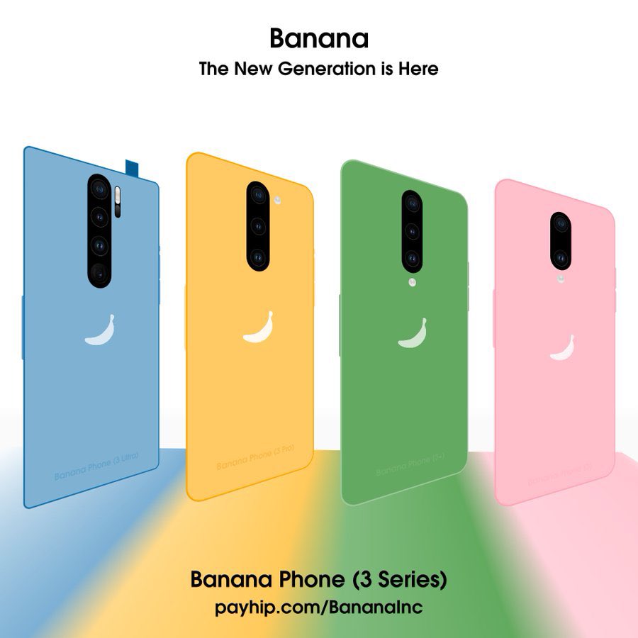 BananaTechInc's tweet photo. Banana Phone (3 Series) | The New Generation is Here

Available Now: https://t.co/ofnyyYVzai https://t.co/IKiAwBHlRI