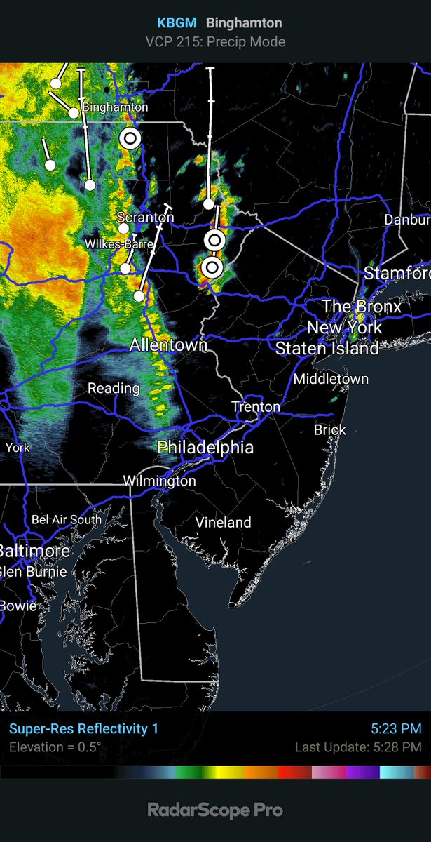 SAT 5:30PM... THUNDERSTORMS INCOMING... This evening is going to get a bit nasty, as a line of thunderstorms rolls west to east across New Jersey. Gusty winds and heavy rain are possible, especially along the western edge of the state. When thunder roars, head indoors!