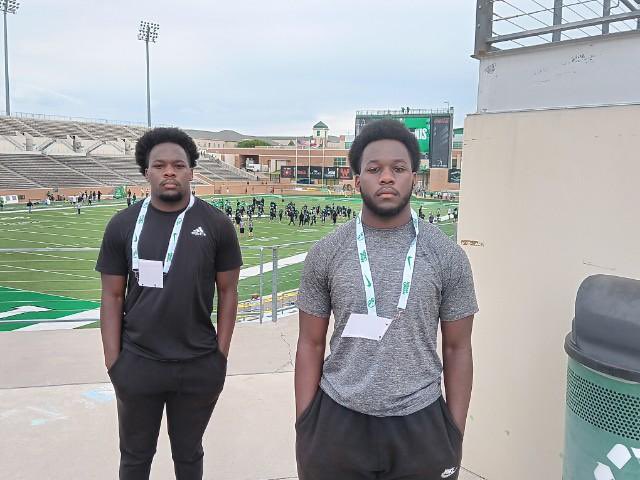 Had a great time at the North Texas spring ball game. Thank you for the invite! @MeanGreenFB @Coast2Coasttc @TrustMyEyesO @ChrisGilbert_1 @RivalsCole @creolehammer17  @Marchen44 @BSpicerTV @BrandidSports @AFGP_Sports @GMTMSports @Coach_LaFavers @coach_perrone12 @Coach_SG @RPHS_FB