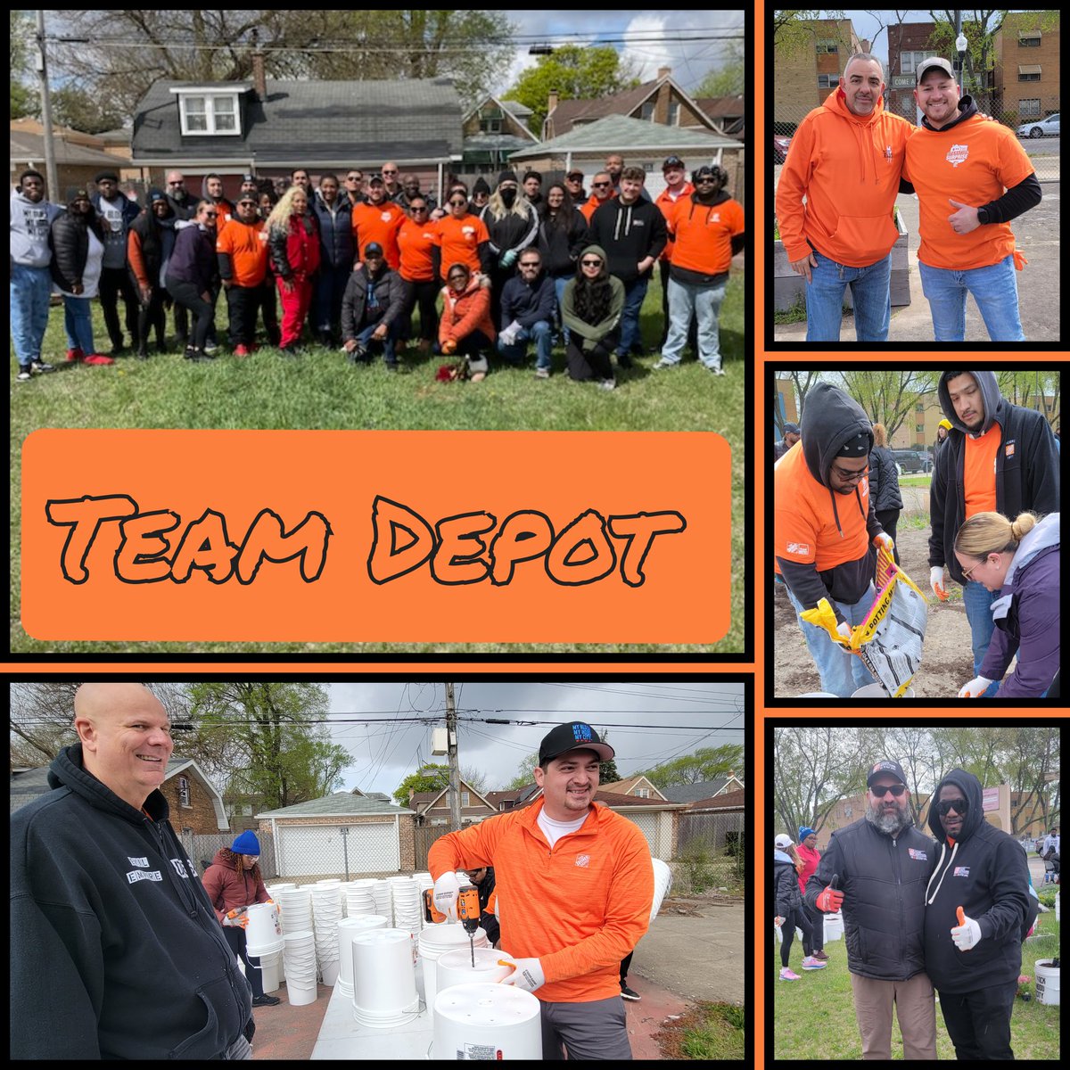 What an amazing experience to see D65 work together to help build bucket gardens for the community 🧡 Thank you @mbmhmc for letting us sponsor your event 🫶 @MannyZ1961 @D65Hutch @HomeDepotFound