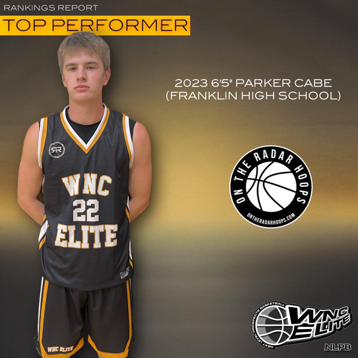 rankingsreport's tweet photo. Top performer from GAME 2- 
6’5” 2025 @ParkerCabe 

@nlpb_  - WNC ELITE 17u 

@OntheRadarHoops https://t.co/fdw6dsPFdk