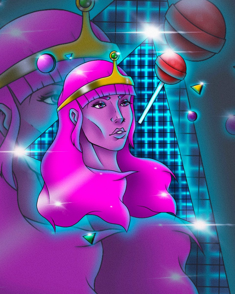 StormQueen2446's tweet photo. 80s Style Princess Bubblegum 🍬🍫🍭🧁 👑 

#DigitalArtist #Procreate #AdventureTime #cartoon #art #80s #digitalpainting #procreateart #princessbubblegum https://t.co/TjSIyNjfmt