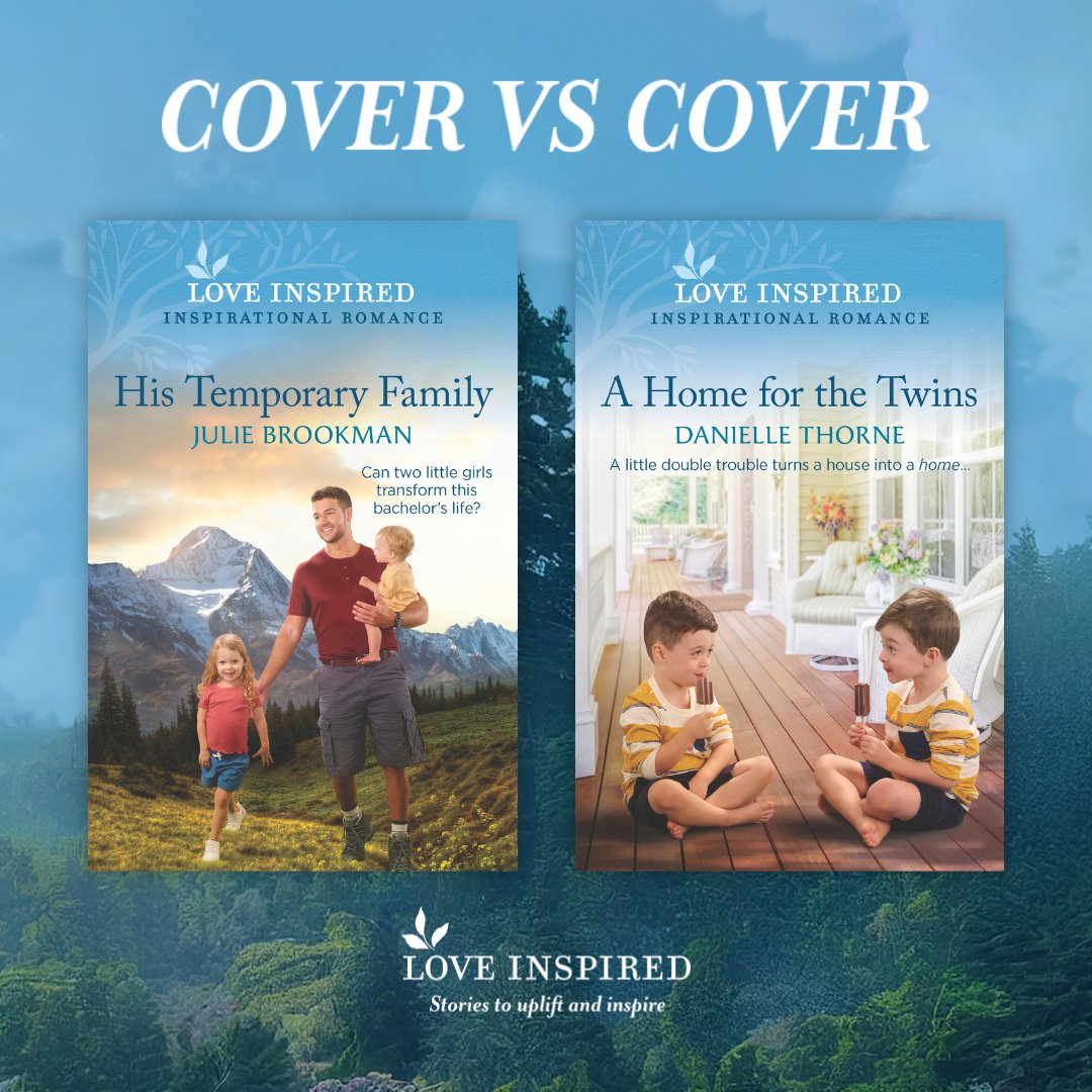 #CoverVSCover! Do you prefer seeing book covers with children alone or children with their families?

HIS TEMPORARY FAMILY by <a href="/BrookmanJulie/">Julie Brookman</a>: bit.ly/3HknOdF

A HOME FOR THE TWINS by <a href="/DanielleThorne/">Danielle Thorne</a>: bit.ly/41nUFpH