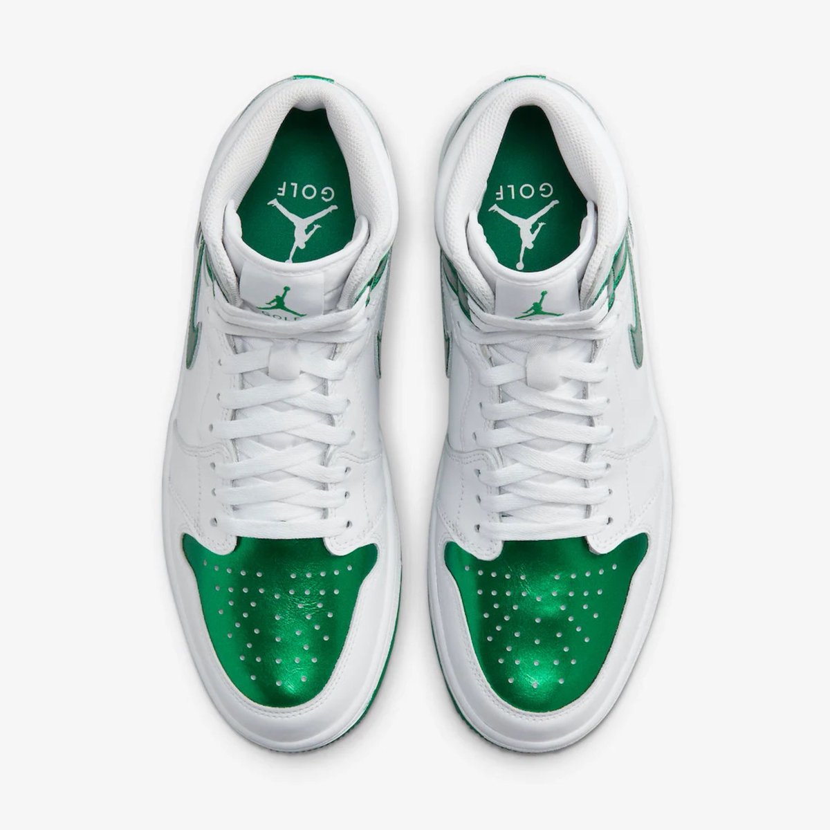 SoleFeenX's tweet photo. Nike Air Jordan 1 High Golf “Metallic Green”
Availability: April 28th 2023
Retail Price: $180 USD
#Nike #AirJordan1 #Golf #MetallicGreen #Sneakers https://t.co/H5eQQ55OvN