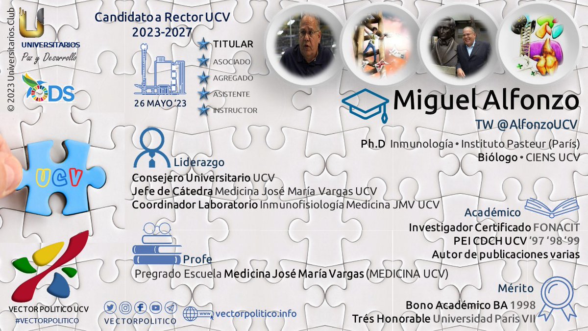 vectorpolitico's tweet photo. #ELECCIONESUCV2023
#ELECCIONESUCV
#VECTORPOLITICO
Mayor información en nuestro site oficial
https://t.co/cQG6Sv42x6
Universitarios de buenas prácticas, transparencia, gobernanza y ciudadanía.
Universidad Central de Venezuela, campus EcoInteligente y Sostenible!
UCV Viva! https://t.co/uqMJlCYiFd