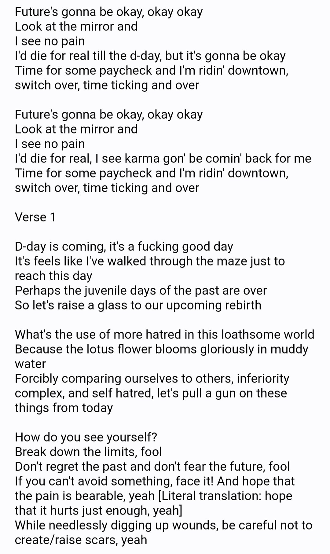 Wait of the World – Rebirth Lyrics