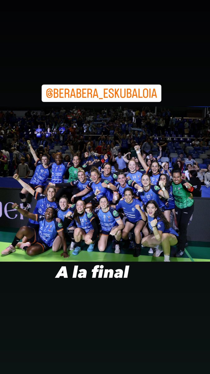 A la final. Muy grandes. Goazen neskak. Goazen <a href="/BalonmaBeraBera/">super amara Bera Bera</a> #copa #malaga