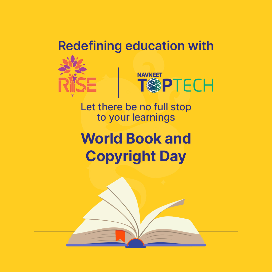 navneettoptech's tweet photo. Education is the most valuable chapter in a student's life, and books play an integral role in it.
This #WorldBookandCopyrightDay, enhance the educational experience for your students with NCF complaint RISE books and TopSchool, an LMS from #NAVNEETTOPTECH. https://t.co/OrbmMGRe7n