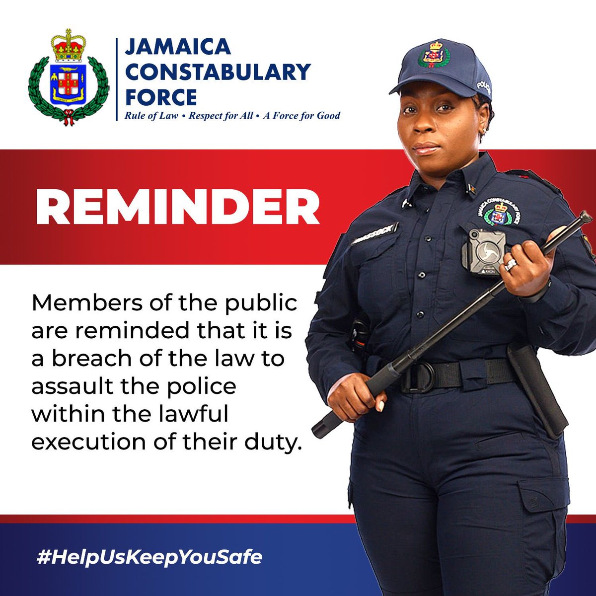 It is your duty to comply with the police in the lawful execution of their duty. 

#AForce4Good