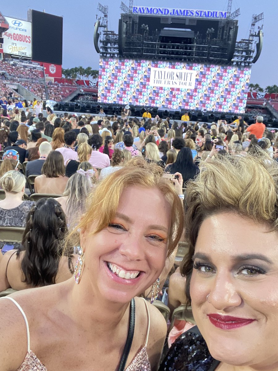 MicheleEckbold's tweet photo. @taylorswift13 You’re #ErasTourTampa Night 2 was #Magic ~ we were not #ReadyForIt https://t.co/ZJiUGc8Vc6