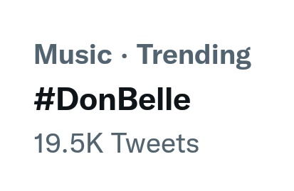 UpdatedTrending's tweet photo. LOOK: #DonBelle default hashtags is currently trending in the philippines under music category!

@donnypangilinan @bellemariano02
#DonnyPangilinan #BelleMariano https://t.co/CACLiiJKae
