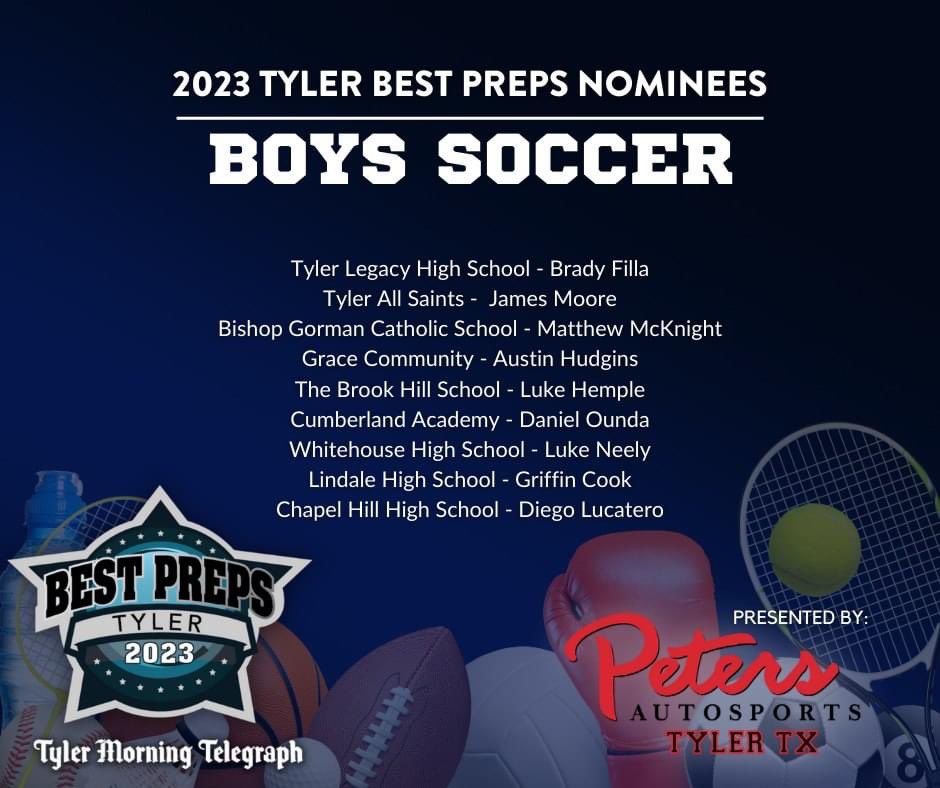 etfinalscore's tweet photo. Introducing this year's nominees for the Boys Soccer Award!  

Join us for the 2023 Tyler Best Preps Award Ceremony presented by Peters Autosports: April 25 at Green Acres Crosswalk Center. For more information on the event or ticketing, please email bestpreps@mrobertsmedia.com. https://t.co/XdwaFnW2Iu
