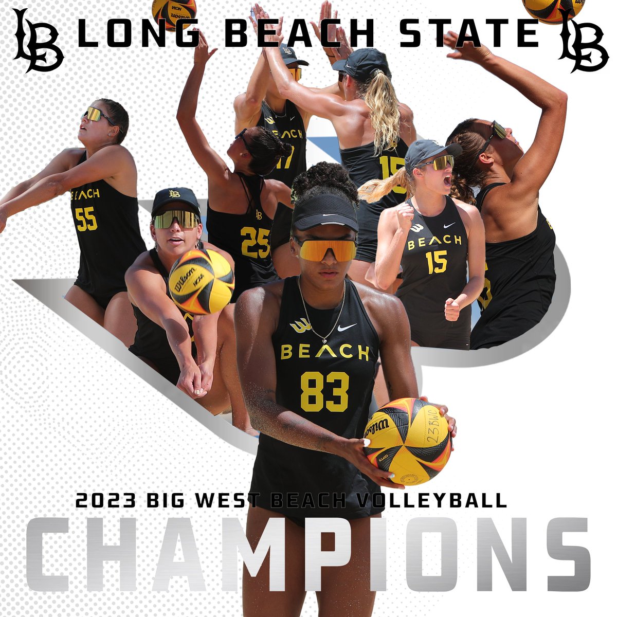 THE BEACH GO BOOM! 🏖️🏐

<a href="/LBSUBeachVB/">Long Beach State Beach Volleyball</a> defeats <a href="/calpolybeach/">Cal Poly Beach Volleyball</a> 4-1 to capture the 2023 Big West Beach Volleyball Championship Title!

#OnlyTheBold x #GoBeach