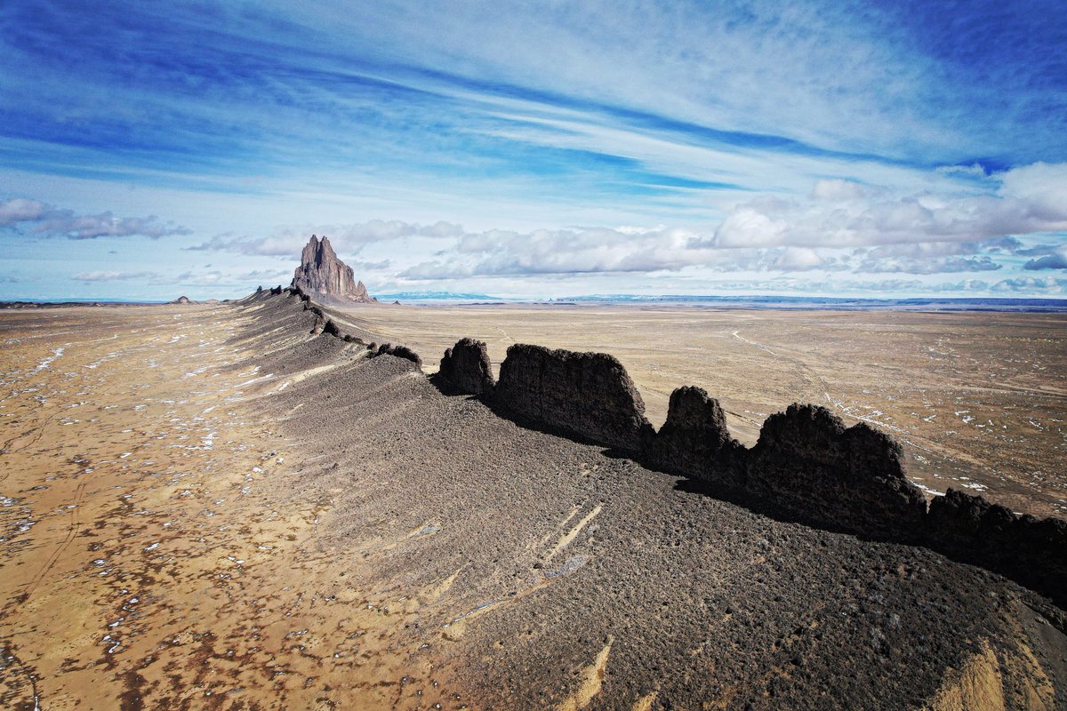 WWolfProd's tweet photo. #Shiprock #Drone video done! Early access available now to #channelmembers & full release to channel in just a few days! You can help #support the channel, now for the cost of a coffee w/access to channel perks! #Geoglyphs at #BlytheIntaglios drone video coming next! #travel https://t.co/WqKXk9zHve
