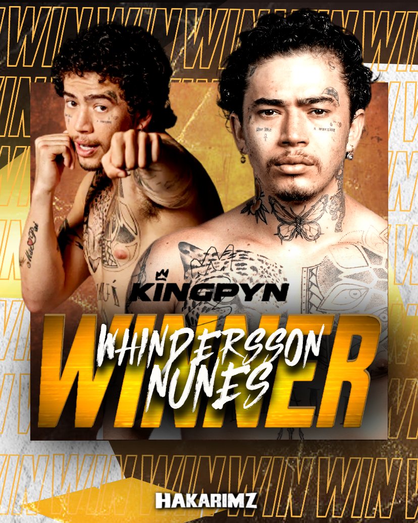 CO-MAIN EVENT‼️
.  @whindersson shows what he brings to the tournament 👀, he has won via 2nd round KO
-
Thoughts on the whole fight❓🤔
📷:-@hakarimz
#KingpynQF