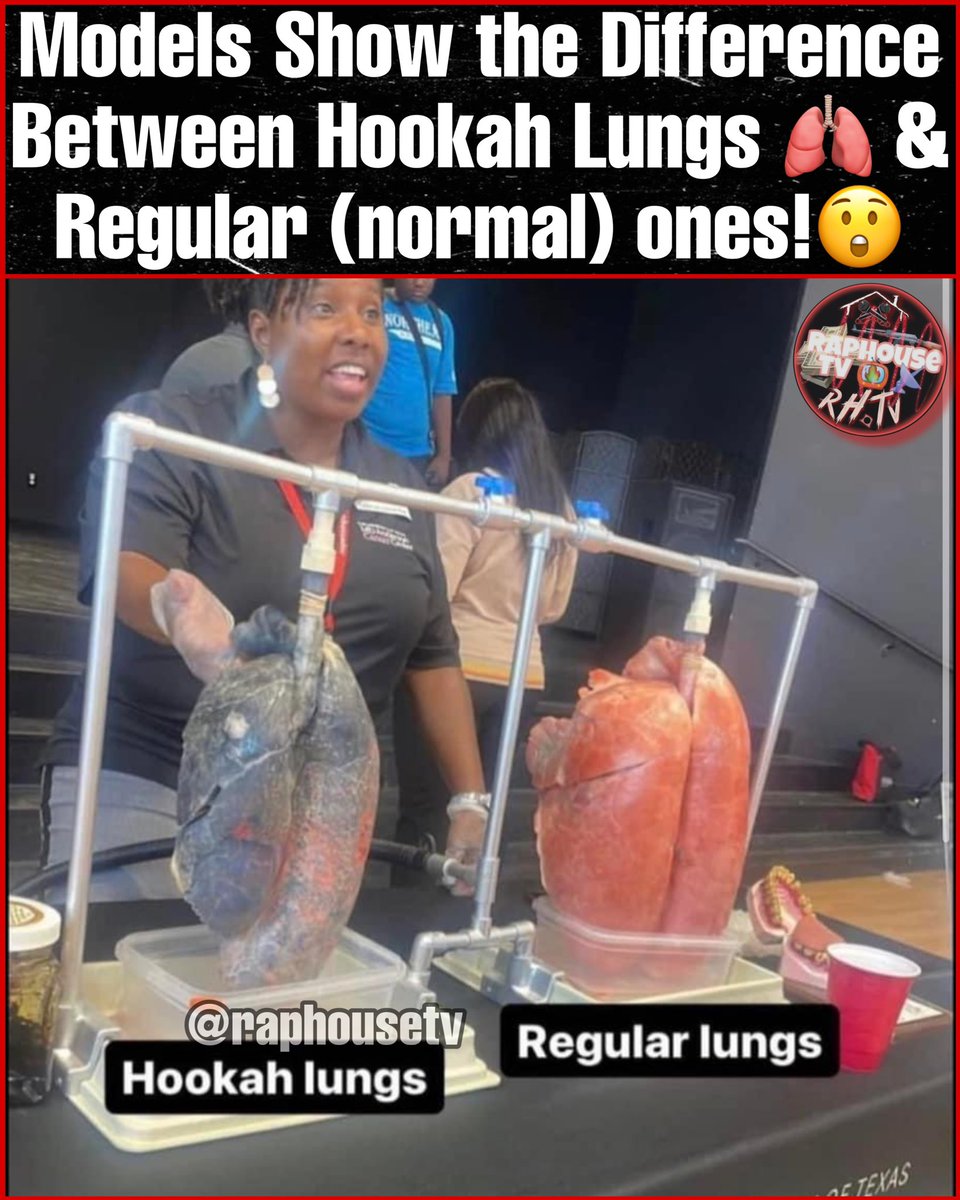 raphousetv2's tweet photo. Models Show the Difference Between Hookah Lungs 🫁 &amp; Regular (normal) ones!😲 https://t.co/md8XoeJDyi