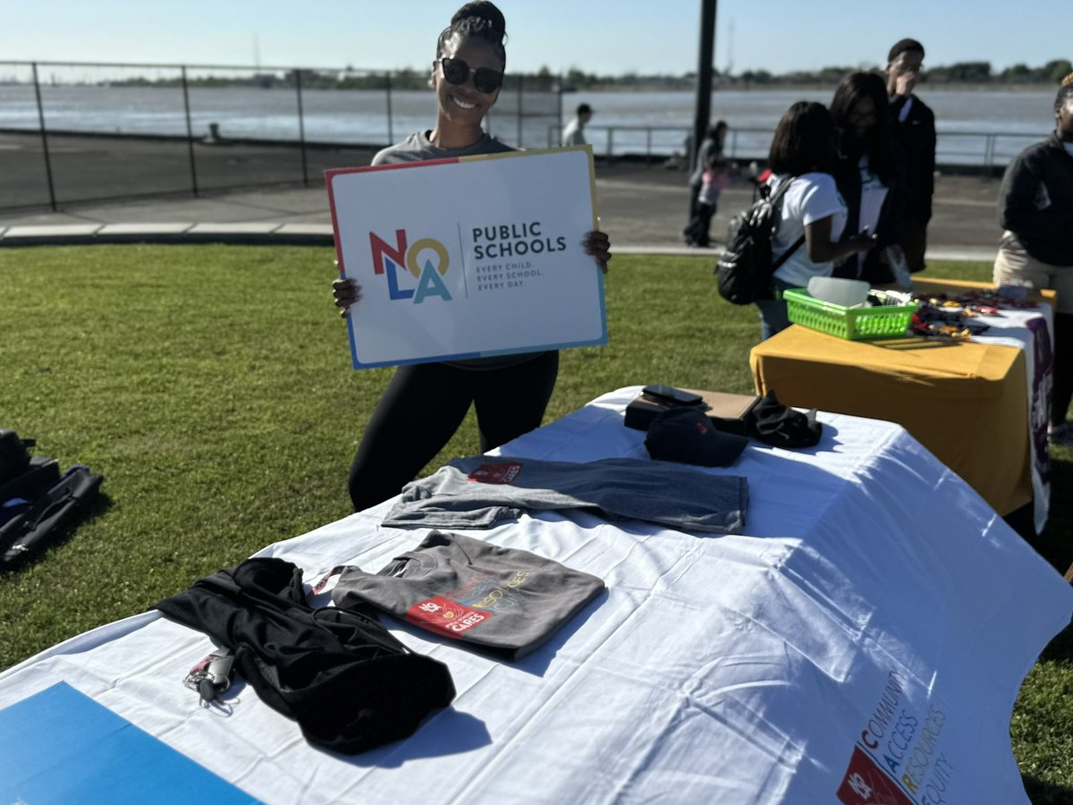 DrFateama's tweet photo. A beautiful morning for the @youthrunnola 504K race! We are #NOLAPSProud of our superintendent @DrAvisW and all participants for an amazing race.👏🏾 A great day for the @NOLAPSchools soft launch of NOLA-PS CAREs! I’m a proud CARE ambassador.❤️ #NOLAPSCAREs #Equity #Joy #Excellence https://t.co/8Z28Mhgq2D