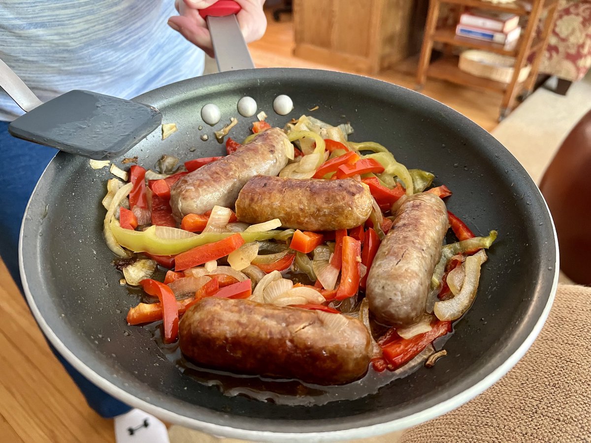 Eric Balchunas on Twitter "My mom frying up Italian sausage and