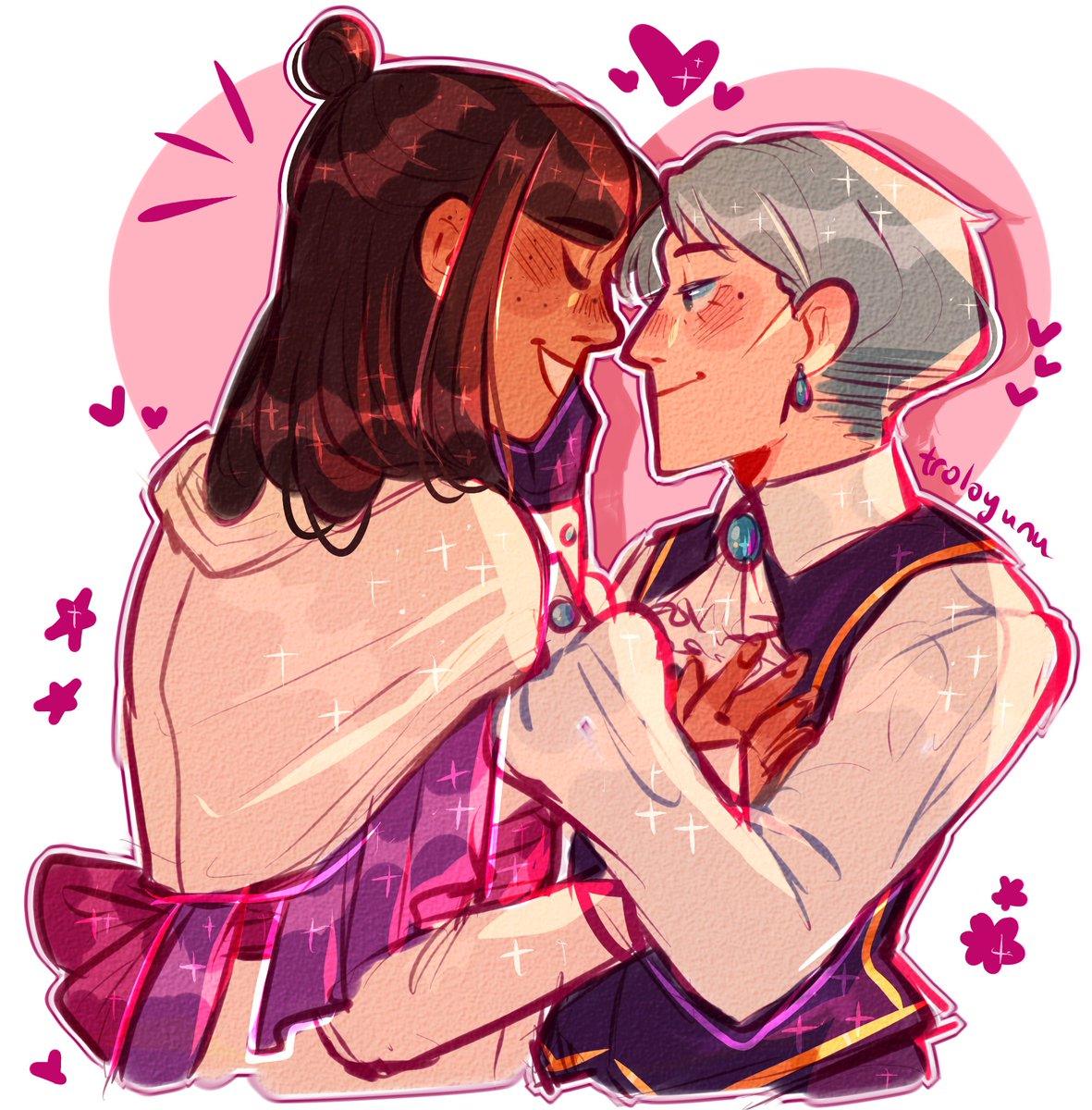 timeskip #franmaya !!!! them! the girls! #aceattorney