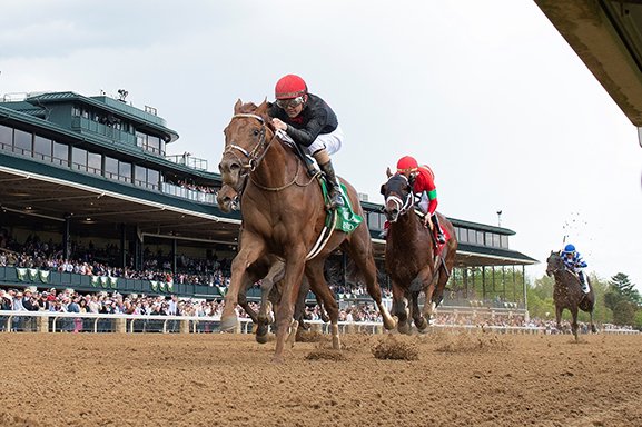 BH_AEberhardt's tweet photo. With a late run, #RattleNRoll with @b_hernandezjr won the G3 #BenAli at @KeenelandRacing for @KennyMcPeek who bought the @KeenelandSales grad for $210k from Paramount Sales for @Lucky7Stable Michael Mackin. B-StSimonPlace By #Connect at @LanesEndFarms @MakMathea4 photos https://t.co/n0TDxdgAHn
