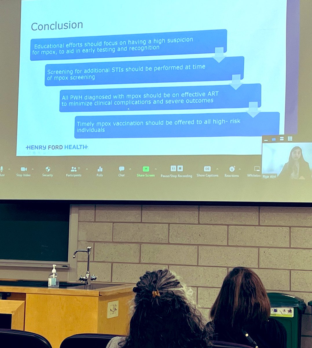 Henry Ford Hospital Infectious Diseases Fellowship (@hfhinfdisfellow) on Twitter photo We’re so proud of all our fellows this weekend at the Michigan ID Society (MIDS) conference! Dr. <a href="/rehan_rija/">Rija Alvi</a> did a great job on her oral presentation sharing data on Mpox patients (with co-authors @yasmeenkmann <a href="/id_doc_detroit/">Indira brar</a> and <a href="/GeeSuleymanMD/">Geehan Suleyman</a>) #IDtwitter We’re so proud of all our fellows this weekend at the Michigan ID Society (MIDS) conference! Dr. <a href="/rehan_rija/">Rija Alvi</a> did a great job on her oral presentation sharing data on Mpox patients (with co-authors @yasmeenkmann <a href="/id_doc_detroit/">Indira brar</a> and <a href="/GeeSuleymanMD/">Geehan Suleyman</a>) #IDtwitter