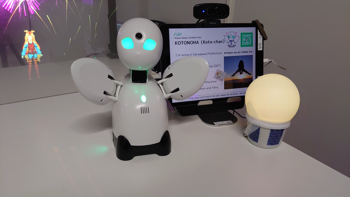 Yoichi_Yamazaki's tweet image. プラス、ことのはさん@Kotobako_koto、ちふゆさん、さとこさん @satoko_orihime  、もえさん @moe_chai_ らOriHimeパイロットの皆さん。海外出展ではOriHimeパイロットの皆さんが力を発揮してくれて、いつもお世話になってます。現地で人手が倍になるのでOriHime出展すばらしいです。#LavalVirtual2023