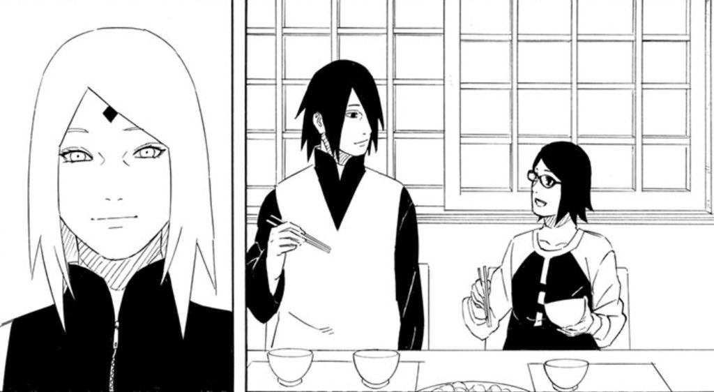 Sarada's design's sick . Imagine the rest of the cast 👀 Manga art by: @k1k3art (twitter) Follow @borutoo_shippuden for more! #sarada…