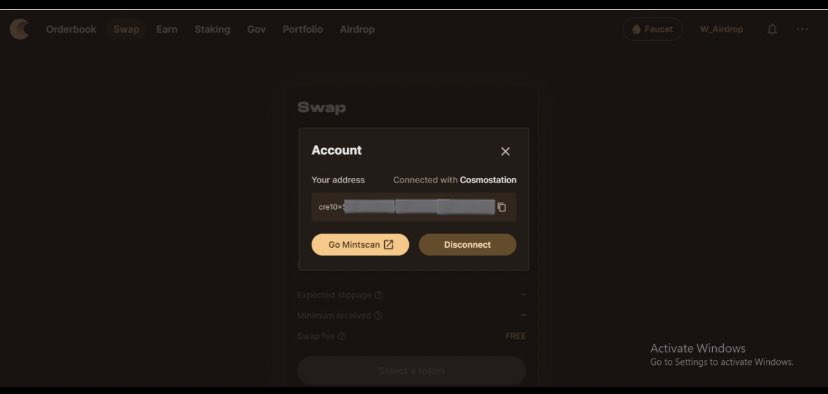 Jessicalevi13's tweet photo. Step 2;
Click on ‘Faucet’ icon or visit https://t.co/qjad1bVvF6.
Step 3;
Copy and paste your $CRE address and click on ‘Send Me Tokens’
10/13
#Cosmos #CrescentNetwork $CRE #DeFi #DEX https://t.co/tNnya3hTYr
