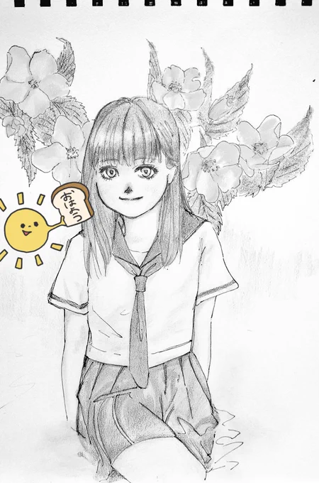 おはようございます☀
今日は職場のイベントヘルプで休日出勤🌱
無理せず楽しみながらお手伝いしてきます😊
素敵な一日でありますように☺🌿✨
過去絵を添えて…( ^ω^ )
#アナログ絵  #イラスト #色鉛筆 