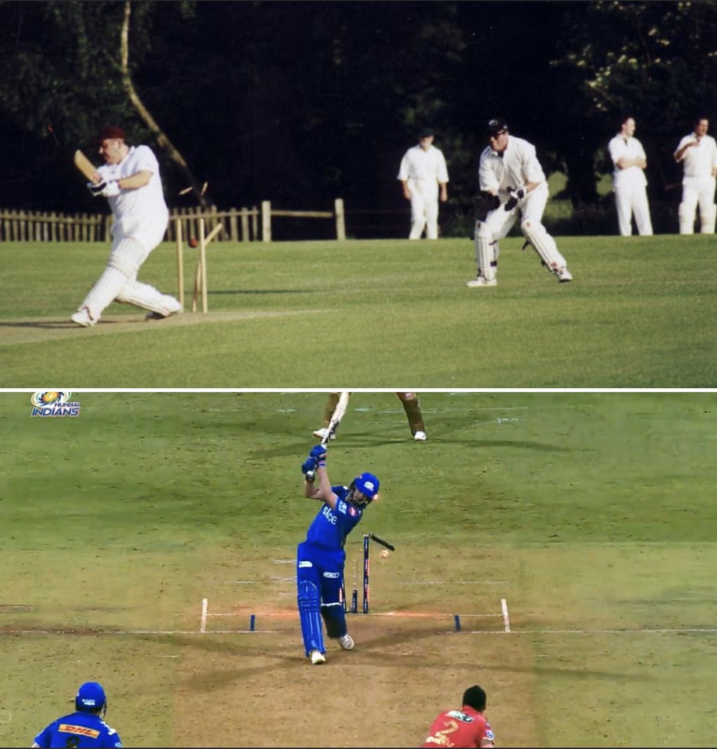 StoneleighCC's tweet photo. Who did it better...?

📸 @LeeLCrowley 
@StoneleighCC

#breakthestump #StoneleighCC #IPL2O23 #classicshot https://t.co/7rj9M70Cbs