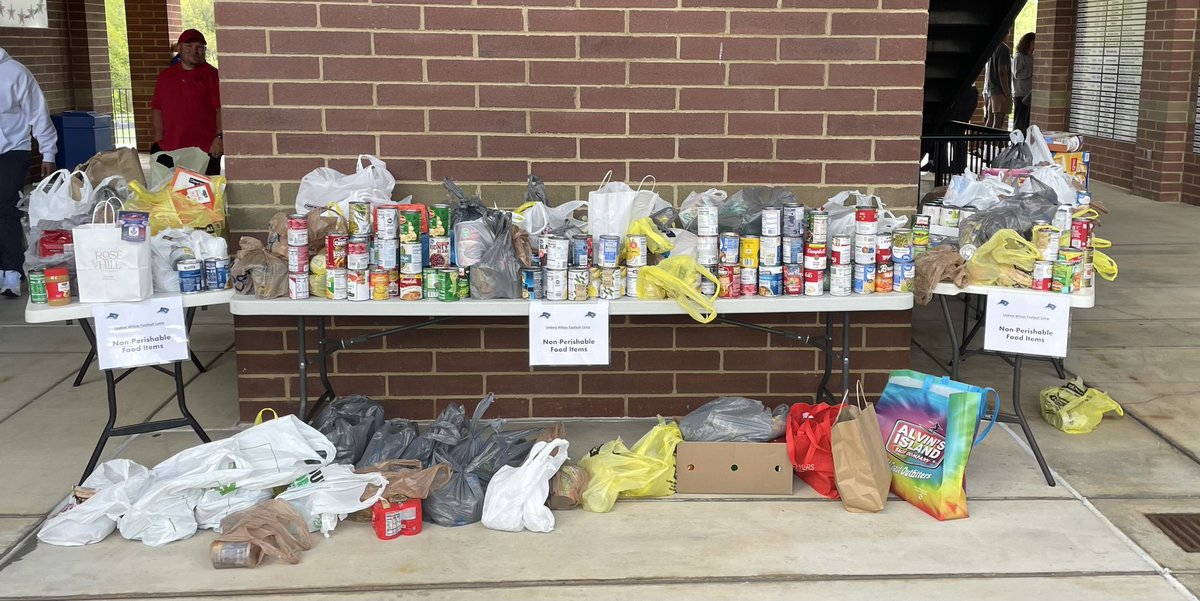 LWUfootball's tweet photo. What an amazing turnout today! Thank you to all who came out to support the Blue Raiders! Your donation will help our local food pantries. Look forward to seeing you at our 2023 home opener on September 9th! #1and0 https://t.co/P2eaPIH4dV