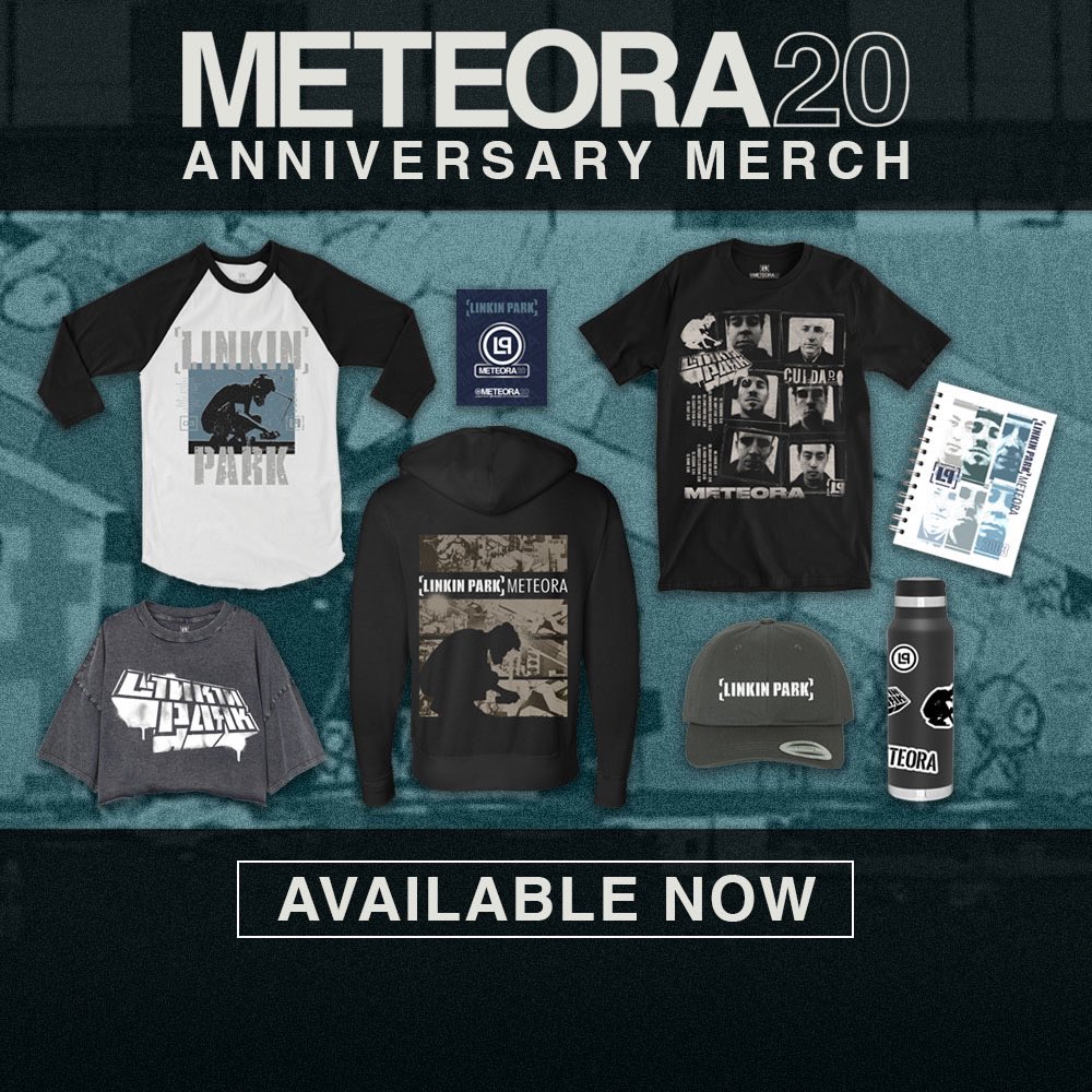 Treat yourself & rep the #Meteora20 anniversary merch 🤘🏽 lprk.co/store